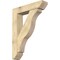 Ekena Millwork Funston Slat Rough Sawn Bracket w/ Offset Brace, Douglas Fir, 8"W x 36"D x 48"H BKT0806X36X48FST06RDF - alternate 1